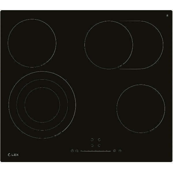 Варочная поверхность LEX EVH 642D BL электрическая черный