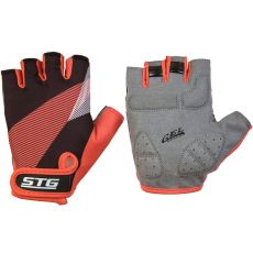 Велосипедные перчатки STG 912 черный/красный XL